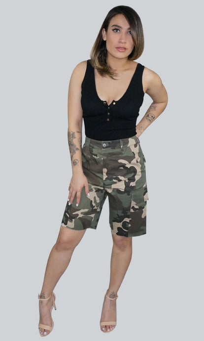 Jessica Cargo Camo Shorts-Luxe Appeal