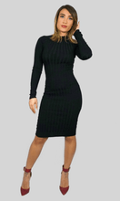 Load image into Gallery viewer, Denise Long Sleeve Dress - BLACK
