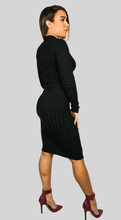 Load image into Gallery viewer, Denise Long Sleeve Dress - BLACK
