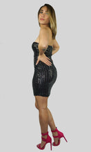 Load image into Gallery viewer, DIANA SEQUINS TUBE DRESS
