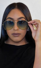 Load image into Gallery viewer, Ombre Tinted Aviator Sunglasses
