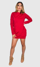 Load image into Gallery viewer, DESTINY PULLOVER DRESS - RED
